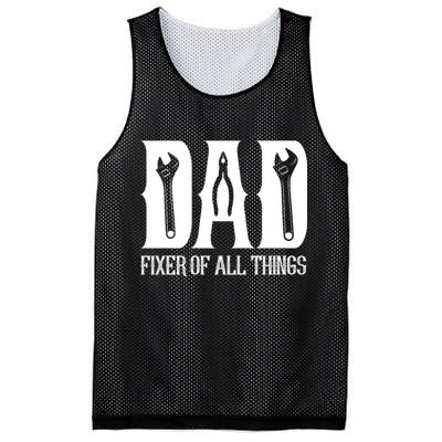 Dad Fixer Of All Things Funny Tools Dad Gifts Mesh Reversible Basketball Jersey Tank