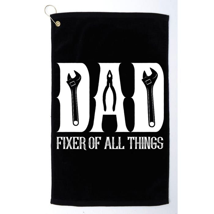 Dad Fixer Of All Things Funny Tools Dad Gifts Golf Towel