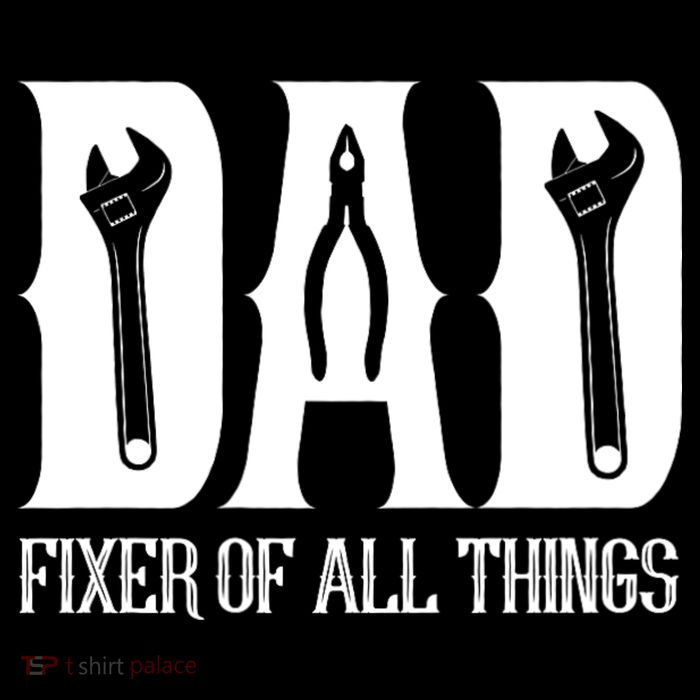 Dad Fixer Of All Things Funny Tools Dad Gifts Kids T-Shirt