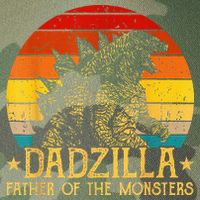 Dadzilla Father Of The Monsters Retro Legacy Tie Dye Trucker Hat