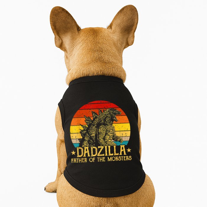 Dadzilla Father Of The Monsters Retro Doggie Tank