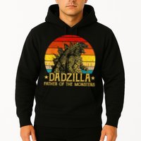 Dadzilla Father Of The Monsters Retro Hoodie