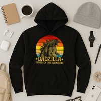 Dadzilla Father Of The Monsters Retro Hoodie