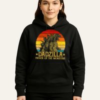 Dadzilla Father Of The Monsters Retro Hoodie