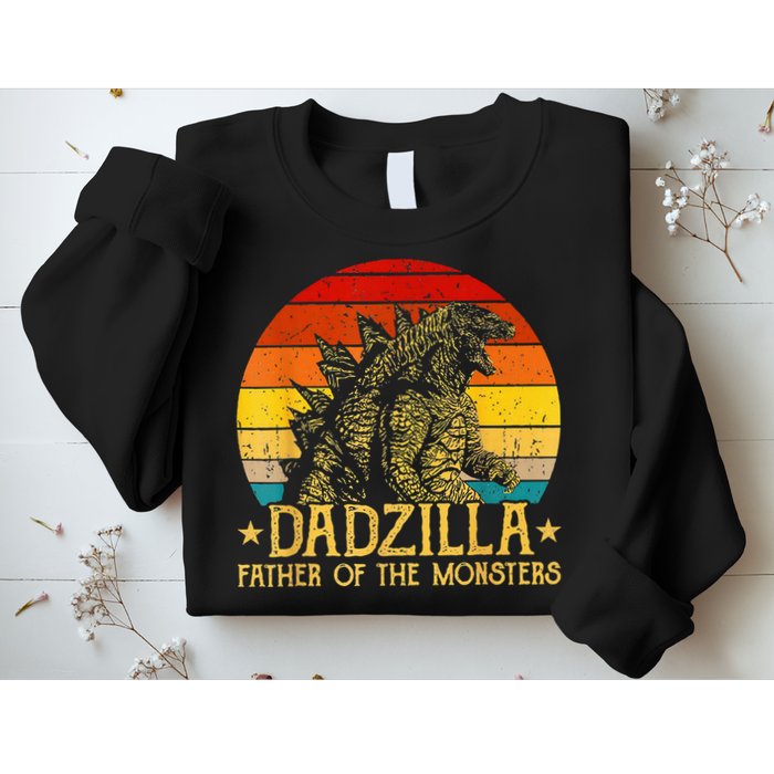 Dadzilla Father Of The Monsters Retro Sweatshirt