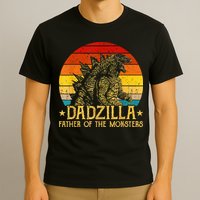 Dadzilla Father Of The Monsters Retro T-Shirt