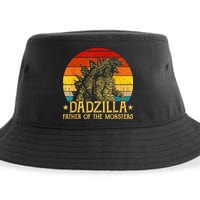 Dadzilla Father Of The Monsters Retro Sustainable Bucket Hat