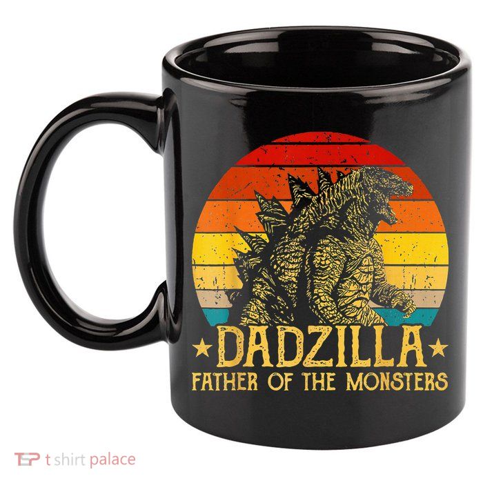 Dadzilla Father Of The Monsters Retro 11oz C Handle Ceramic Mug