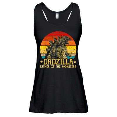 Dadzilla Father Of The Monsters Retro Ladies Essential Flowy Tank