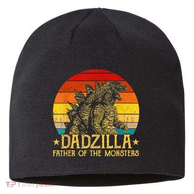 Dadzilla Father Of The Monsters Retro Sustainable Beanie