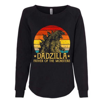 Dadzilla Father Of The Monsters Retro Womens California Wash Sweatshirt