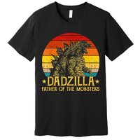 Dadzilla Father Of The Monsters Retro Premium T-Shirt