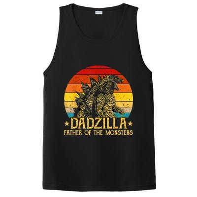 Dadzilla Father Of The Monsters Retro PosiCharge Competitor Tank