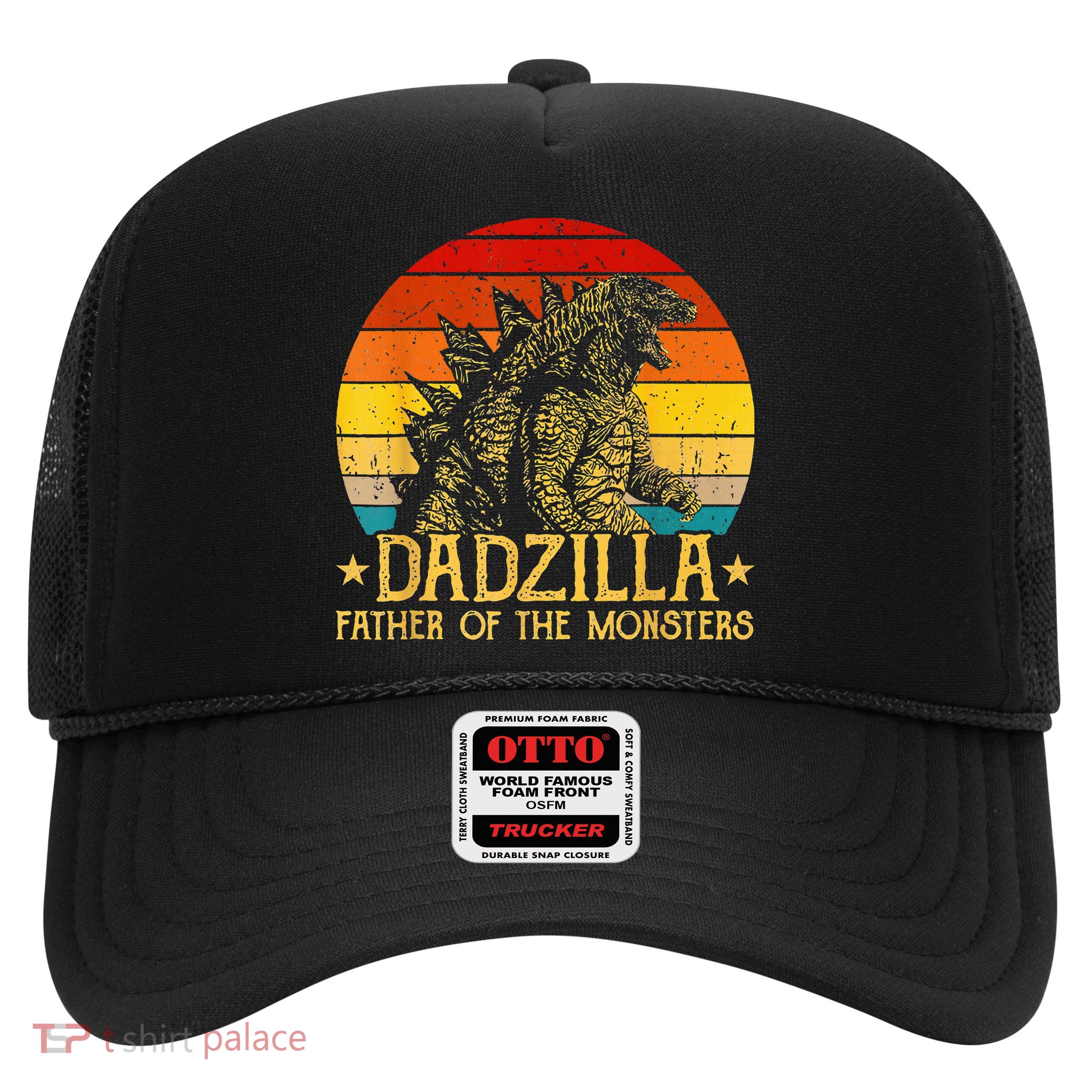 Dadzilla Father Of The Monsters Retro Trucker Hat