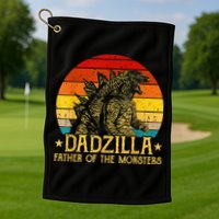 Dadzilla Father Of The Monsters Retro Golf Towel