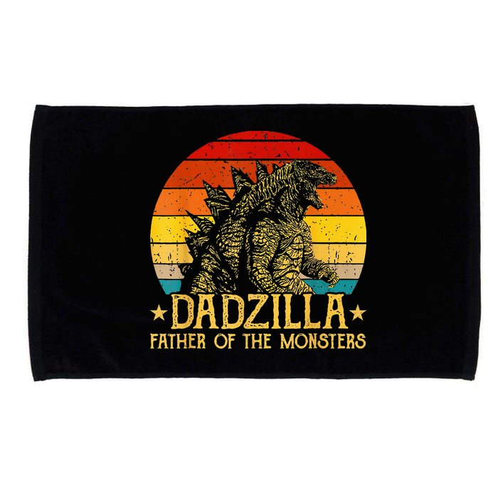 Dadzilla Father Of The Monsters Retro Microfiber Hand Towel