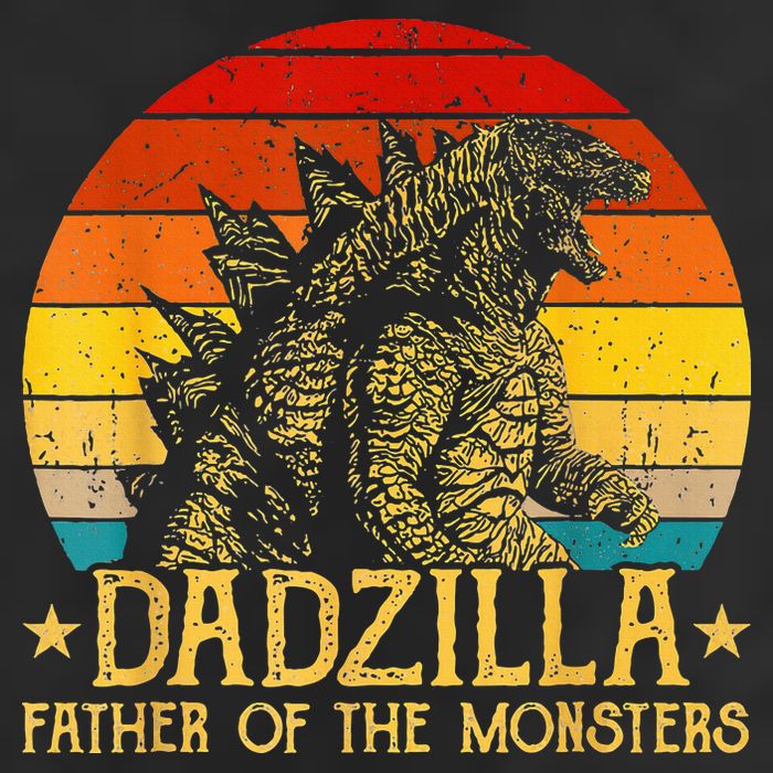 Dadzilla Father Of The Monsters Retro Microfiber Hand Towel