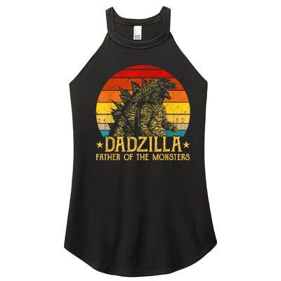 Dadzilla Father Of The Monsters Retro Women's Perfect Tri Rocker Tank