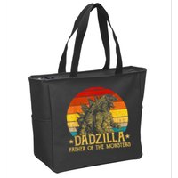 Dadzilla Father Of The Monsters Retro Zip Tote Bag