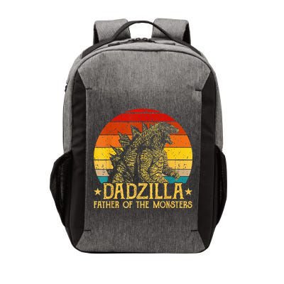 Dadzilla Father Of The Monsters Retro Vector Backpack