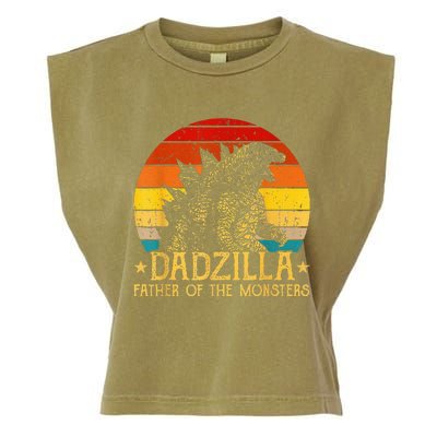 Dadzilla Father Of The Monsters Retro Garment-Dyed Women's Muscle Tee