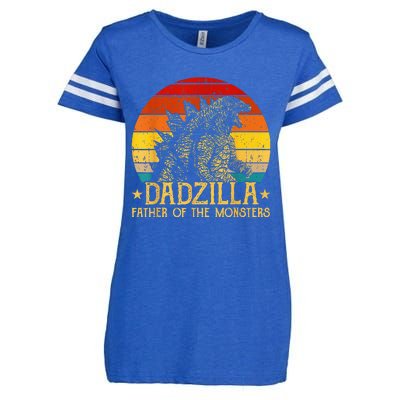 Dadzilla Father Of The Monsters Retro Enza Ladies Jersey Football T-Shirt