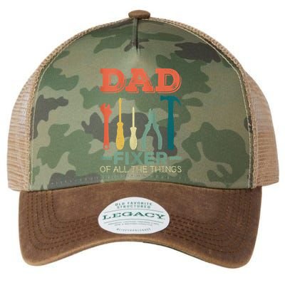 Dad Fixer Of All Things Dad Fixer Of All The Things Legacy Tie Dye Trucker Hat