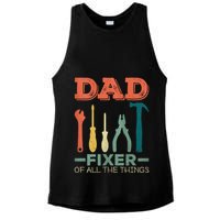 Dad Fixer Of All Things Dad Fixer Of All The Things Ladies PosiCharge Tri-Blend Wicking Tank