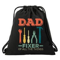 Dad Fixer Of All Things Dad Fixer Of All The Things Drawstring Bag