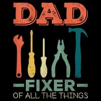 Dad Fixer Of All Things Dad Fixer Of All The Things 16 in Basic Backpack