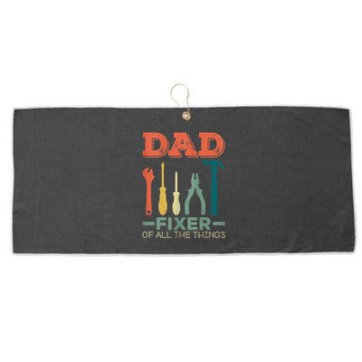 Dad Fixer Of All Things Dad Fixer Of All The Things Large Microfiber Waffle Golf Towel