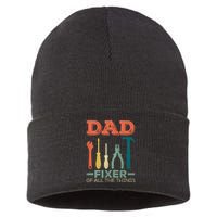 Dad Fixer Of All Things Dad Fixer Of All The Things Sustainable Knit Beanie