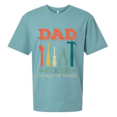 Dad Fixer Of All Things Dad Fixer Of All The Things Sueded Cloud Jersey T-Shirt