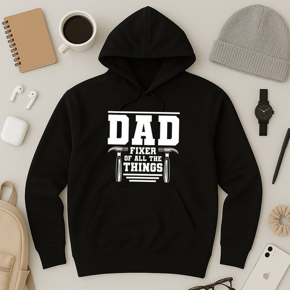 Dad Fixer Of All The Things Handyman Dads Hoodie