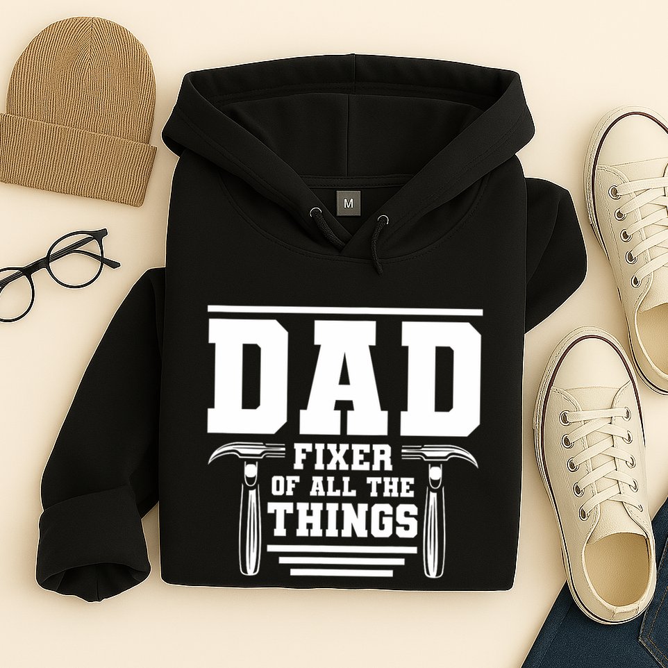 Dad Fixer Of All The Things Handyman Dads Hoodie