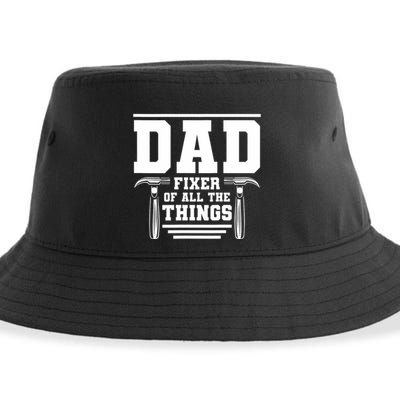 Dad Fixer Of All The Things Handyman Dads Sustainable Bucket Hat