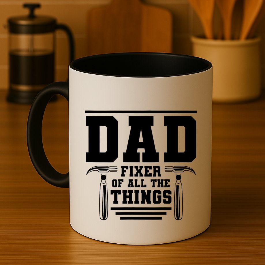 Dad Fixer Of All The Things Handyman Dads Mug