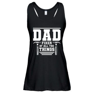 Dad Fixer Of All The Things Handyman Dads Ladies Essential Flowy Tank