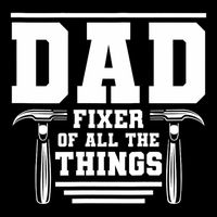 Dad Fixer Of All The Things Handyman Dads 16 in Basic Backpack