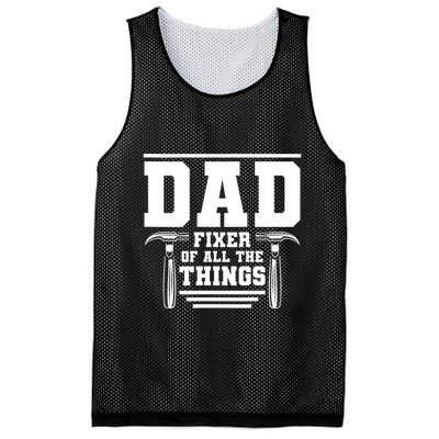 Dad Fixer Of All The Things Handyman Dads Mesh Reversible Basketball Jersey Tank