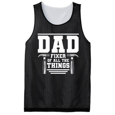 Dad Fixer Of All The Things Handyman Dads Mesh Reversible Basketball Jersey Tank