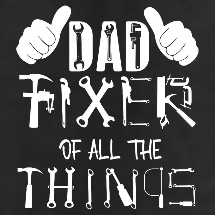 Dad Fixer Of All The Things Handyman Repairman Father’S Day 7 Panel Mesh Trucker Snapback Hat