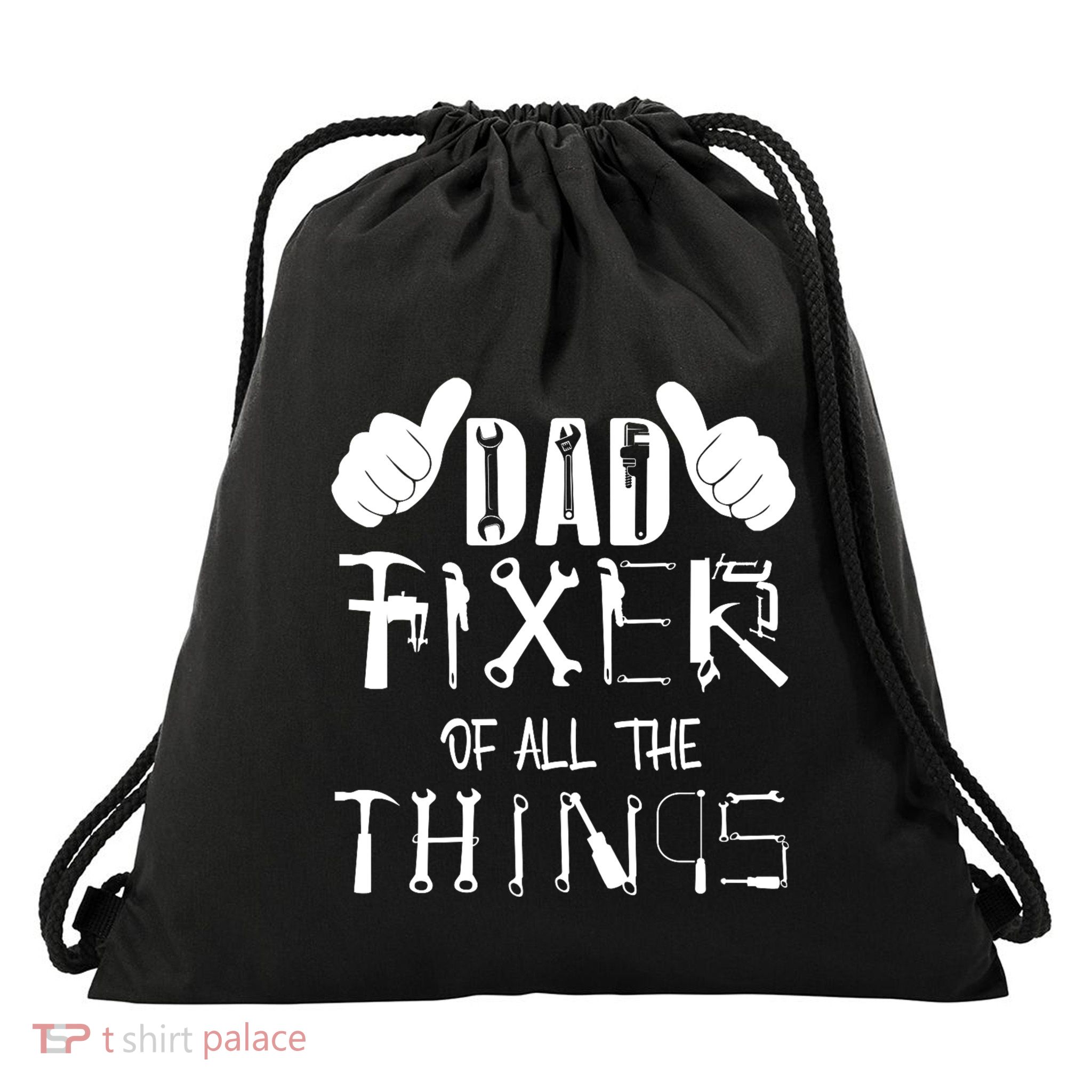 Dad Fixer Of All The Things Handyman Repairman Father’S Day Drawstring Bag