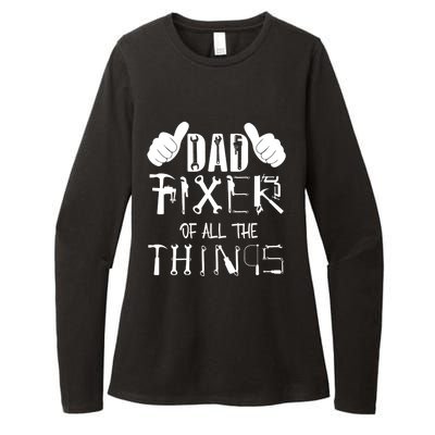 Dad Fixer Of All The Things Handyman Repairman Father’S Day Womens CVC Long Sleeve Shirt