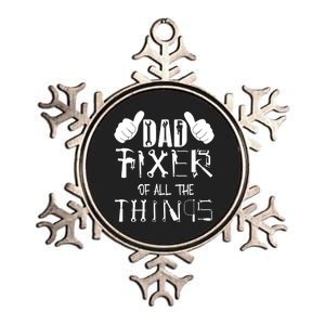 Dad Fixer Of All The Things Handyman Repairman Father’S Day Metallic Star Ornament