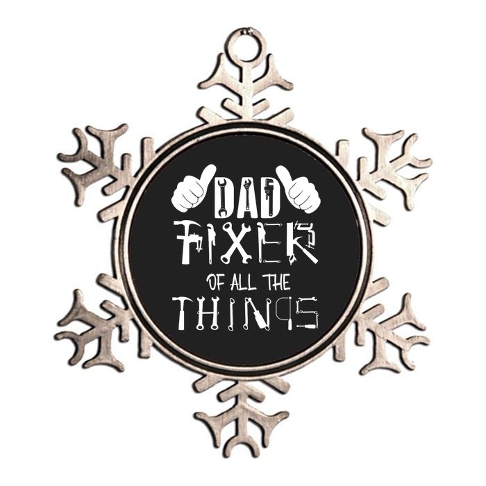 Dad Fixer Of All The Things Handyman Repairman Father’S Day Metallic Star Ornament