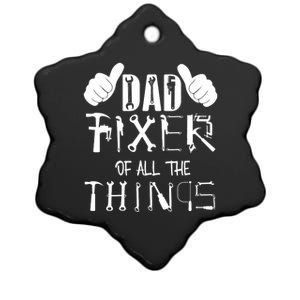 Dad Fixer Of All The Things Handyman Repairman Father’S Day Ceramic Star Ornament