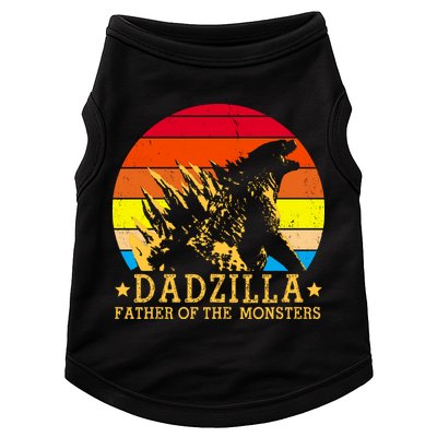 Dadzilla Father Of The Monsters Retro Vintage Doggie Tank
