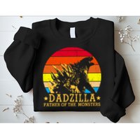 Dadzilla Father Of The Monsters Retro Vintage Sweatshirt