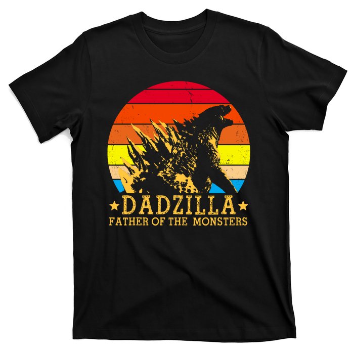 Dadzilla Father Of The Monsters Retro Vintage T-Shirt